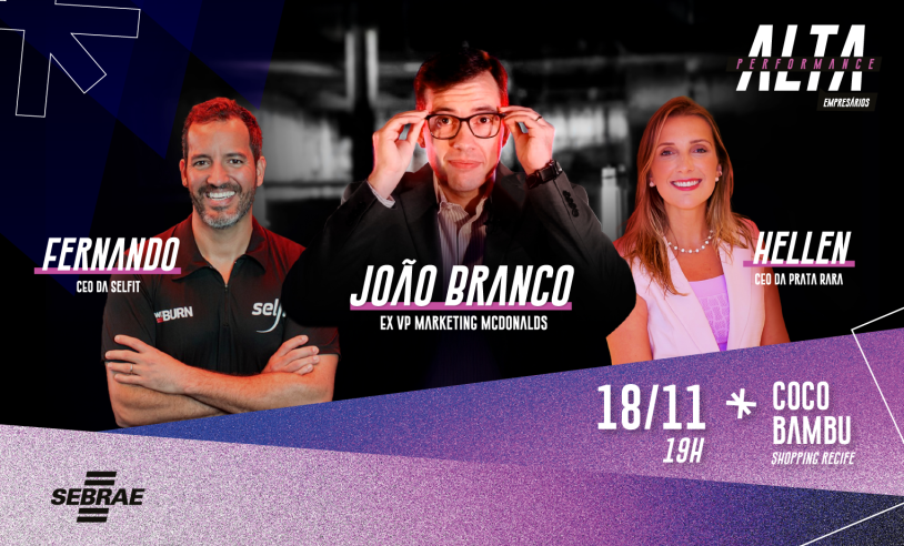 Seminário sobre gestão de empresas e alta performance no Recife