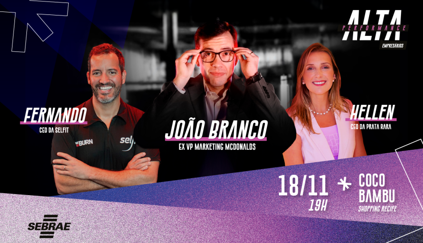 Seminário sobre gestão de empresas e alta performance no Recife